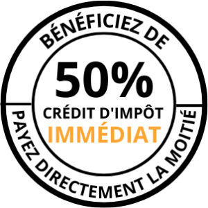 50% crédit d'impôt